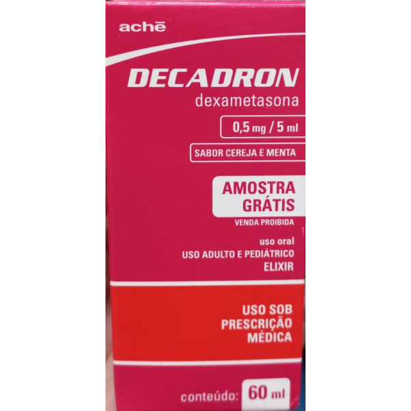 DECADRON ACETATO DE DEXAMETASONA 0,5MG/5ml com 60 ml